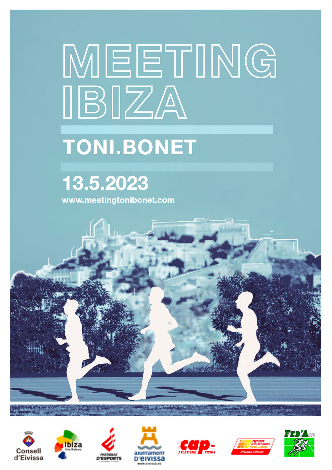 Cartel Meeting de Ibiza de atletismo 2023 - Trofeo Toni Bonet